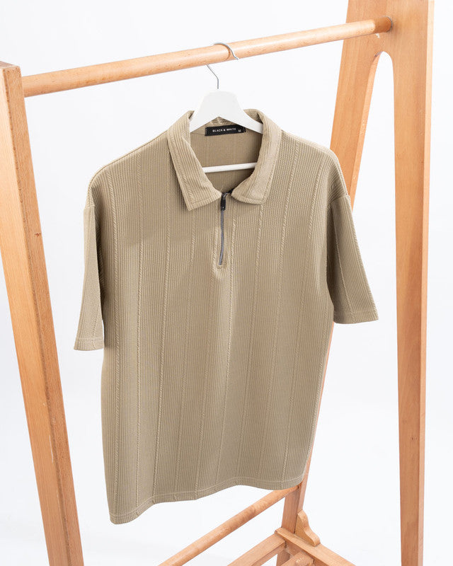 Marseille zipper T-shirt For Men