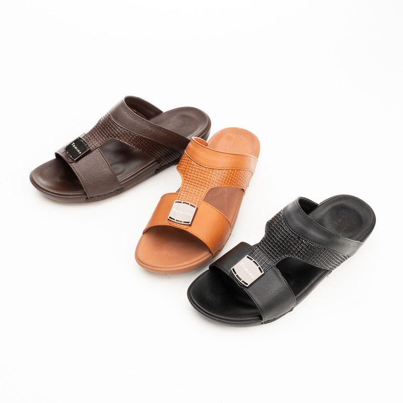Tamima Gulf  leather Slippers For Men