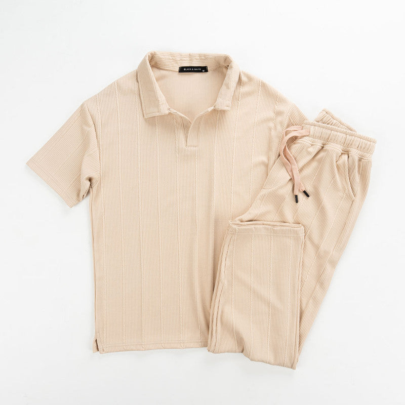 Marseille Set with Polo Collar T-Shirt and Pants For Men